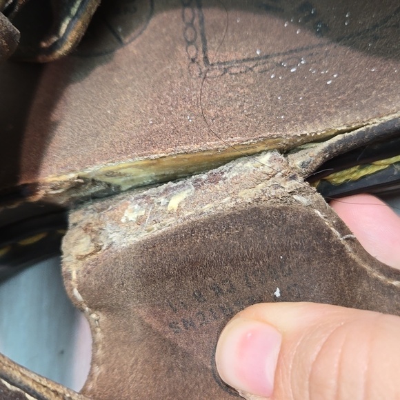 Vintage Doc Dr.Martens Mens Leather Fisher Chunky Tractor Sandals shoes sz US13 - Picture 8 of 14